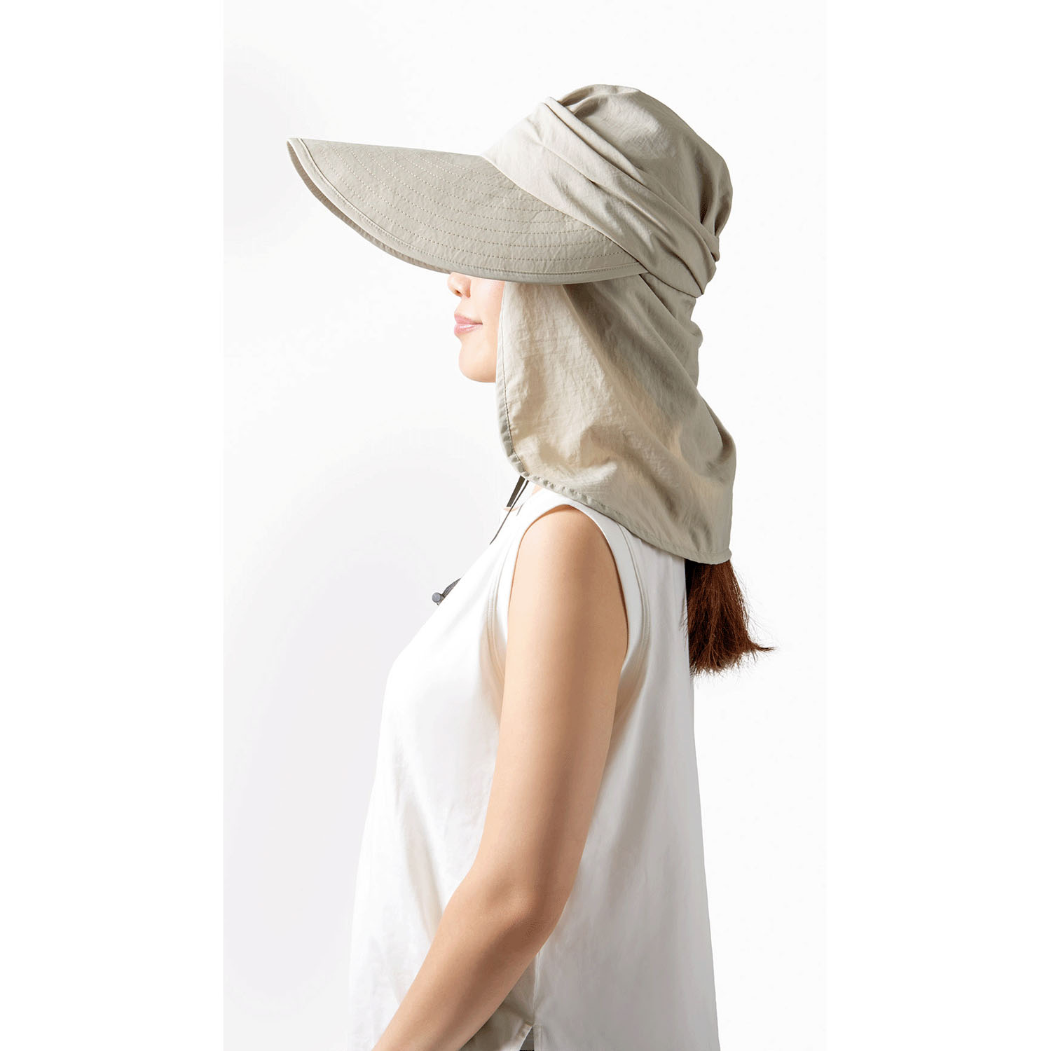 UVプロテクトシェードハット シャイン グレージュ - 画像5