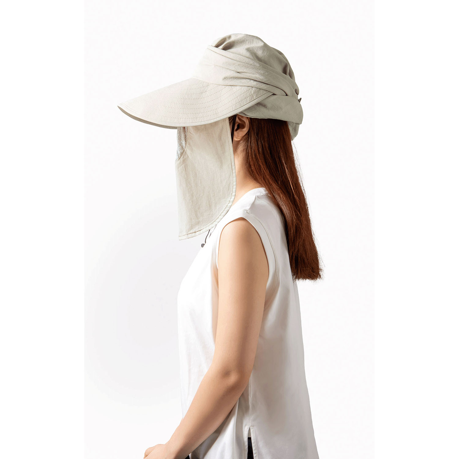 UVプロテクトシェードハット シャイン グレージュ - 画像7