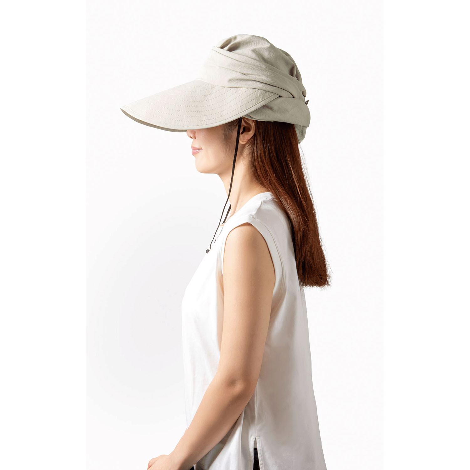 UVプロテクトシェードハット シャイン グレージュ - 画像8