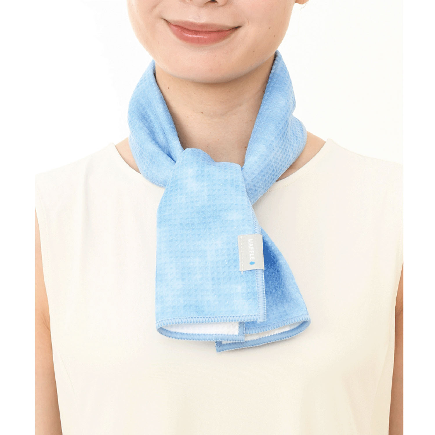 ワッフル ネッククールタオル - 画像3