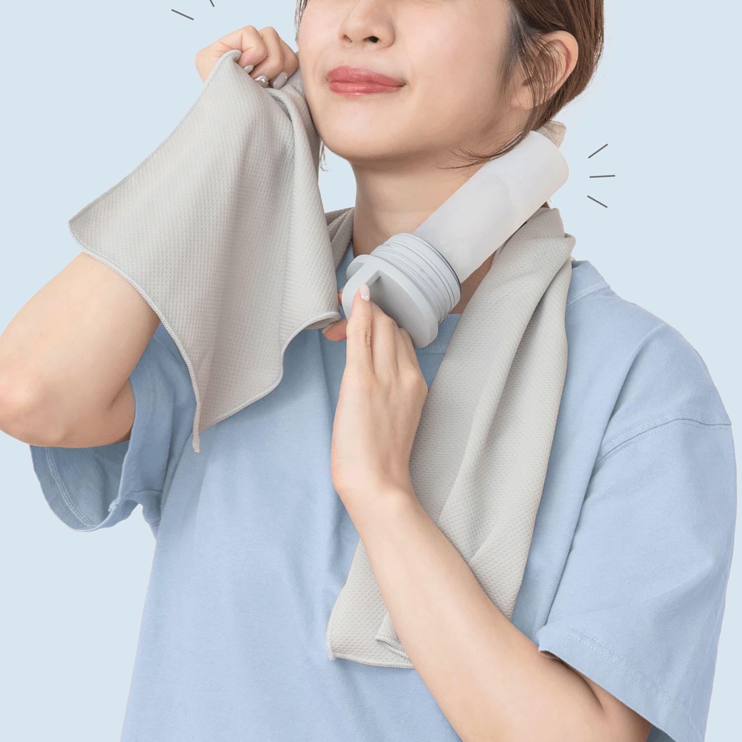 氷タオルで瞬時に冷却×長時間キープ ヒヤシーナ - 画像4