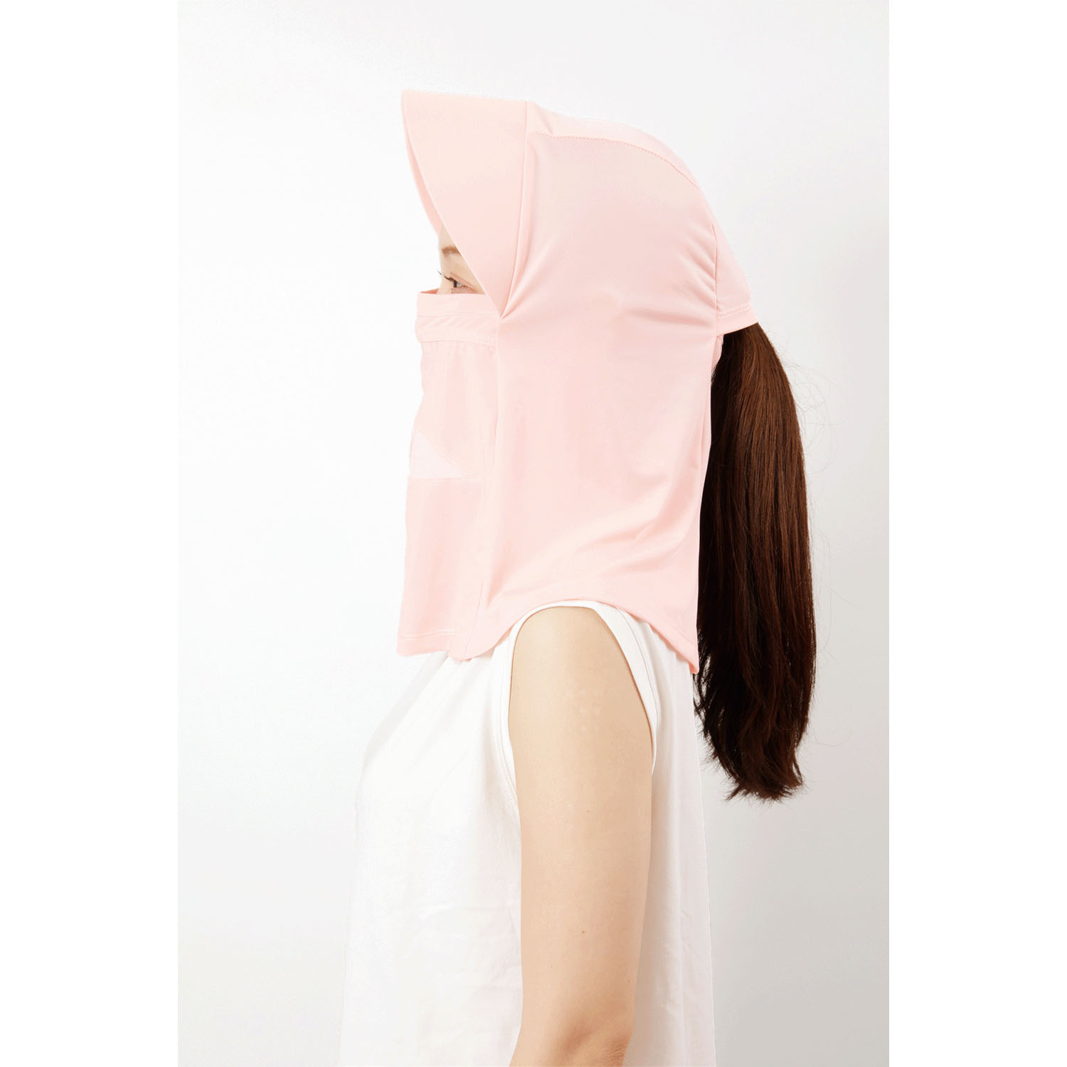 夏に差が出るUVフード ピンク・グリーン - 画像7