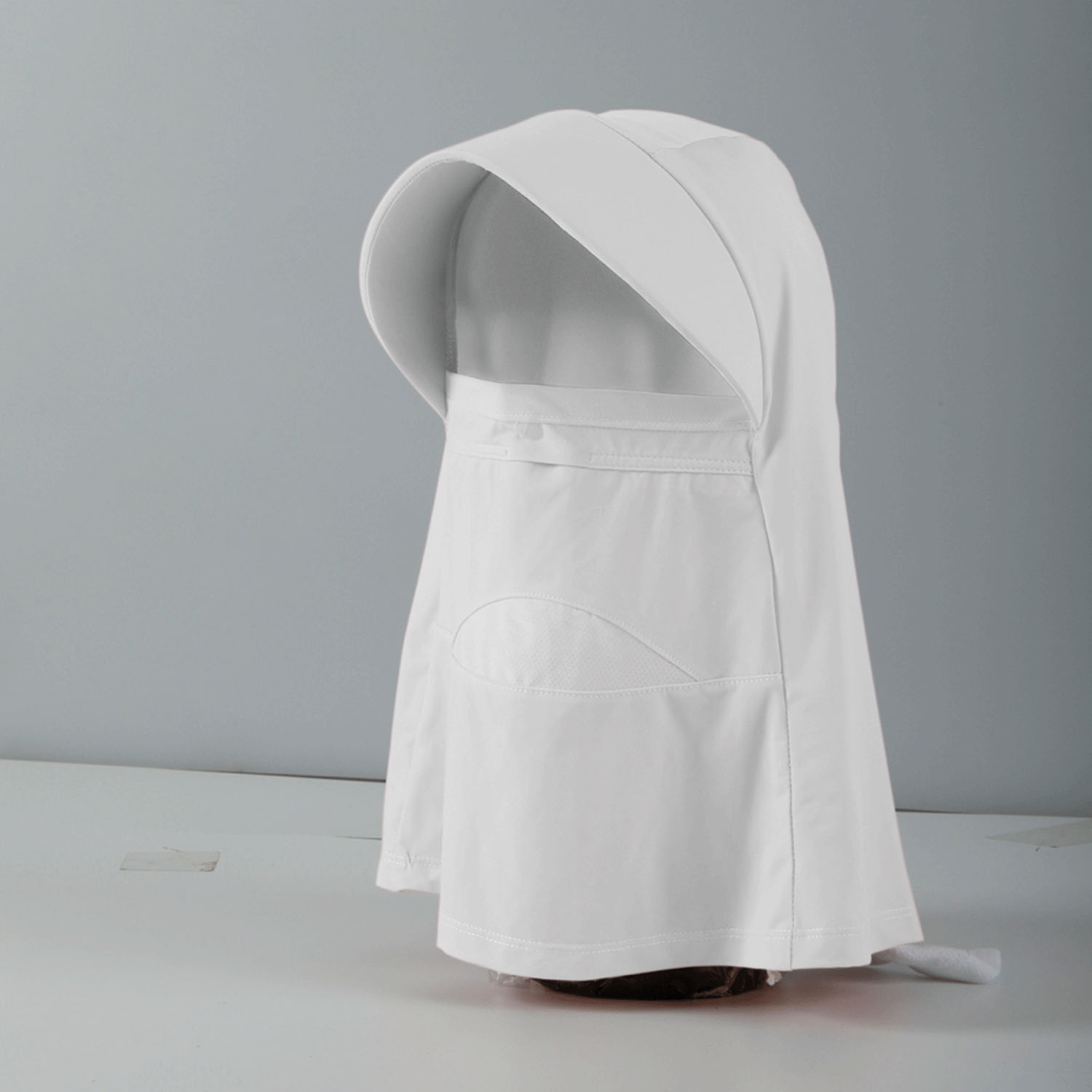 夏に差が出るUVフード グレー - 画像2