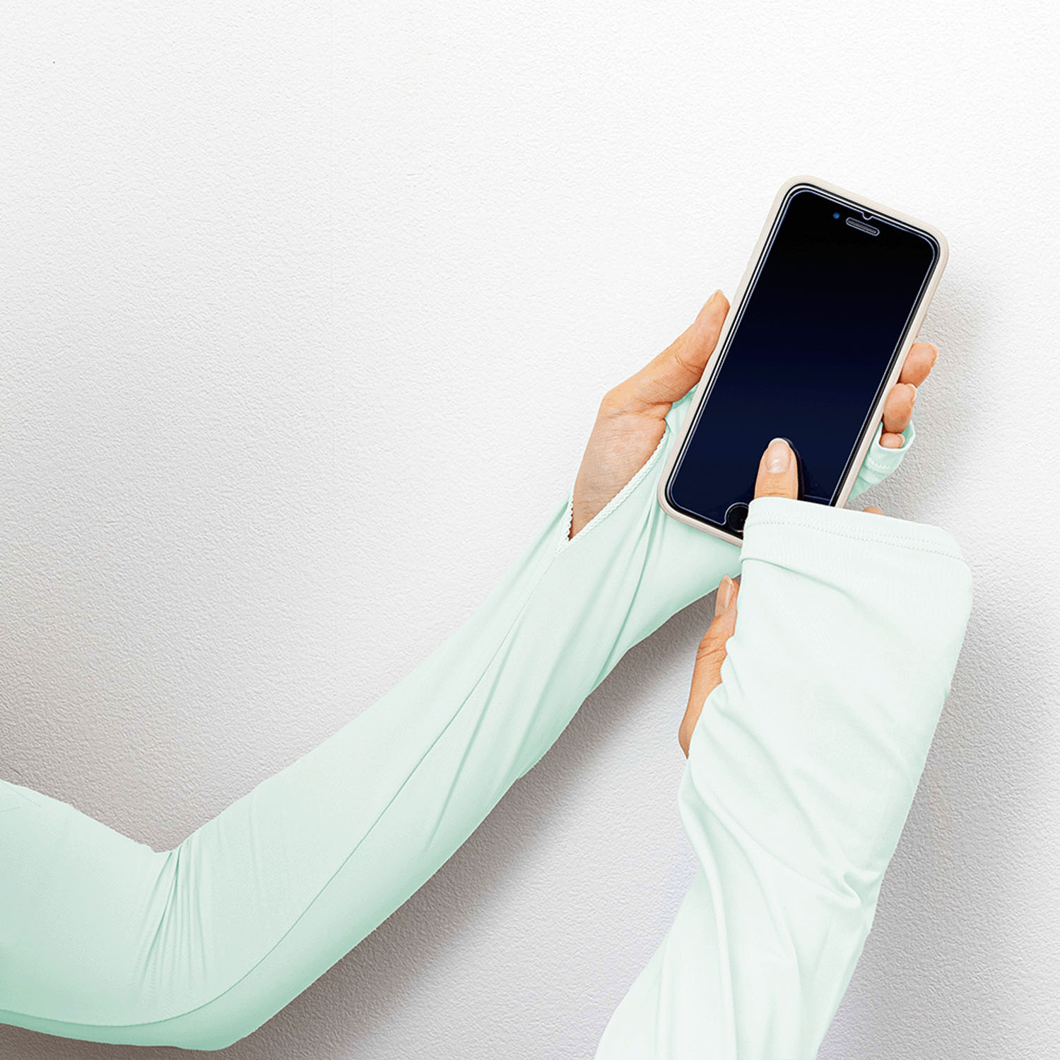 夏に差が出るUVアームカバー ピンク・グリーン - 画像15