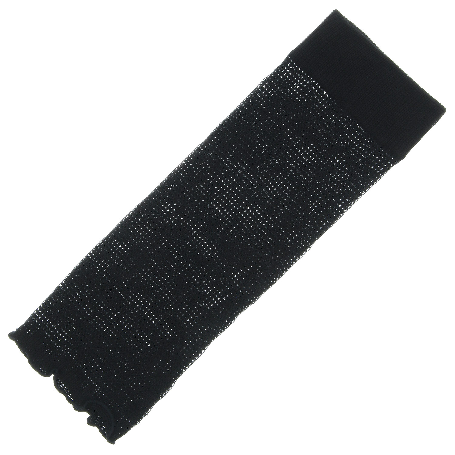 シルクネットレッグウォーマー ブラック - 画像2