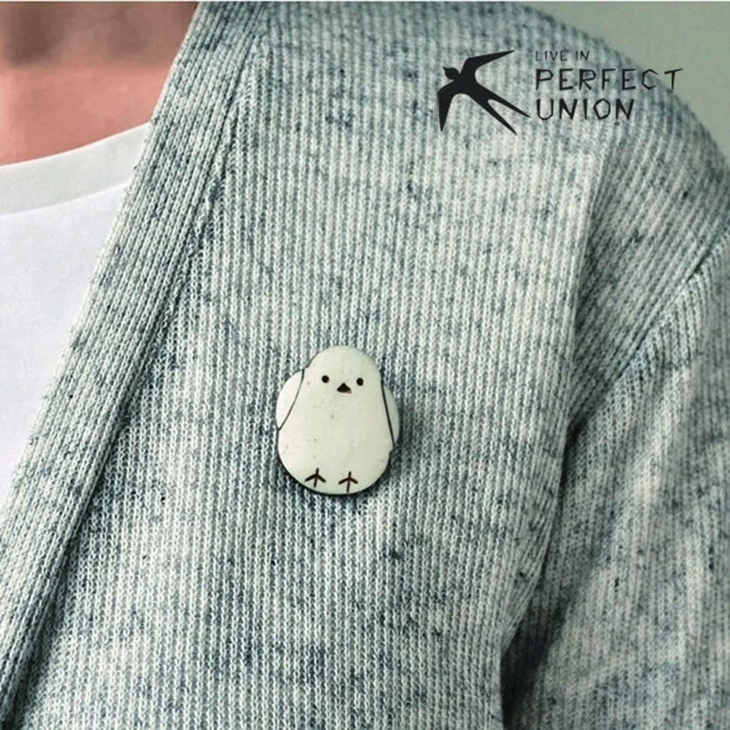 Boneブローチ シマエナガ - 画像2