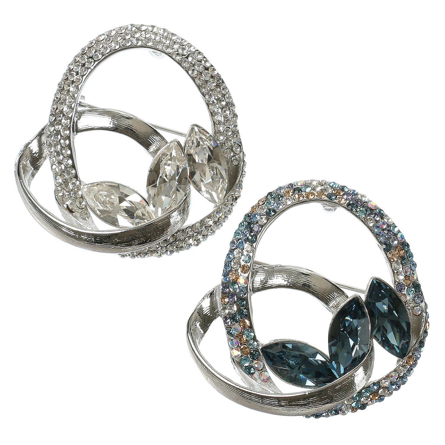 クリスタルブローチ