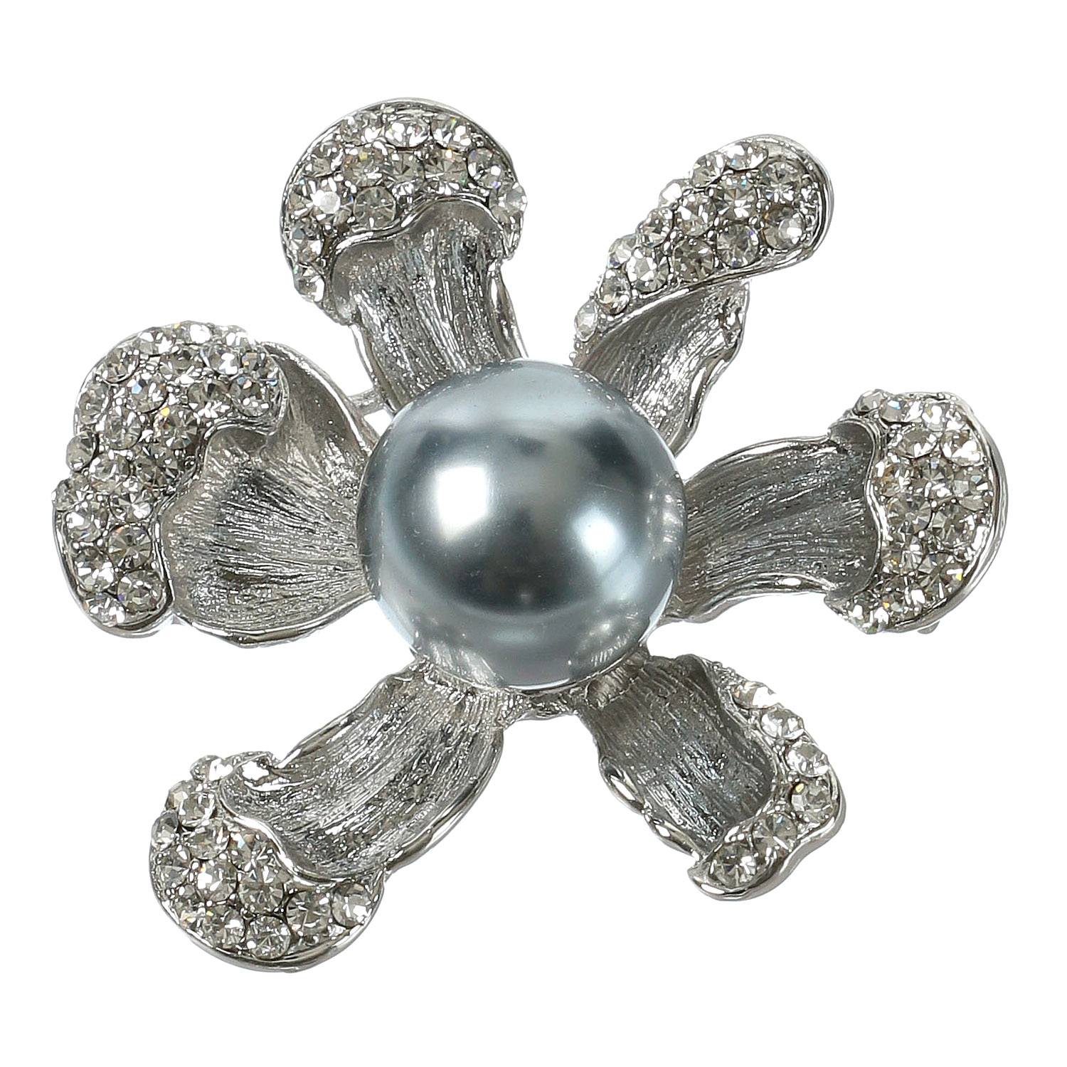 パール6枚花ブローチ - 画像3