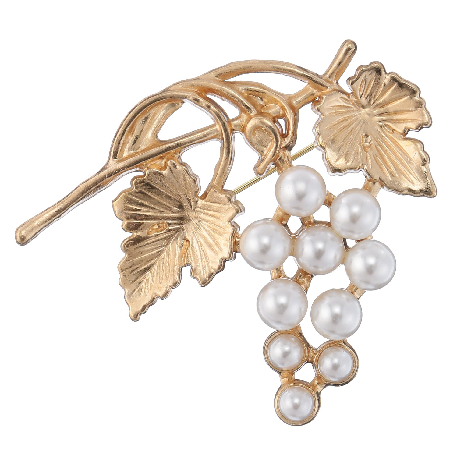 ぶどうブローチ