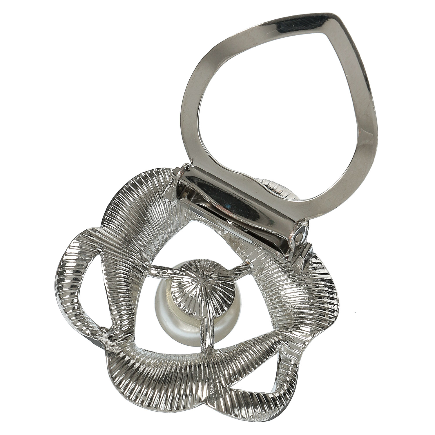 ビジューパールスカーフクリップ - 画像2