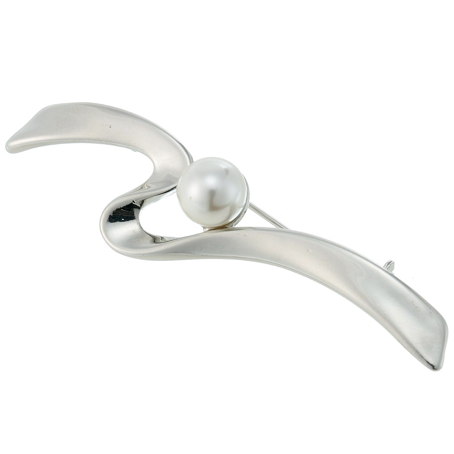 波パールブローチ