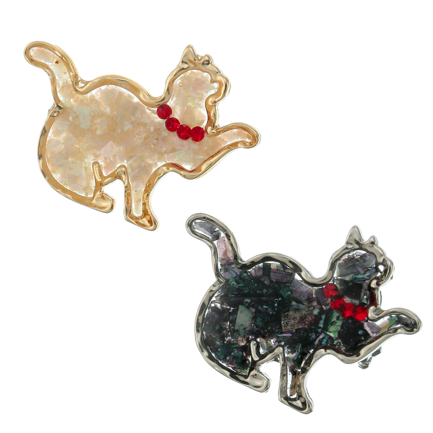 猫レジンアクセブローチ