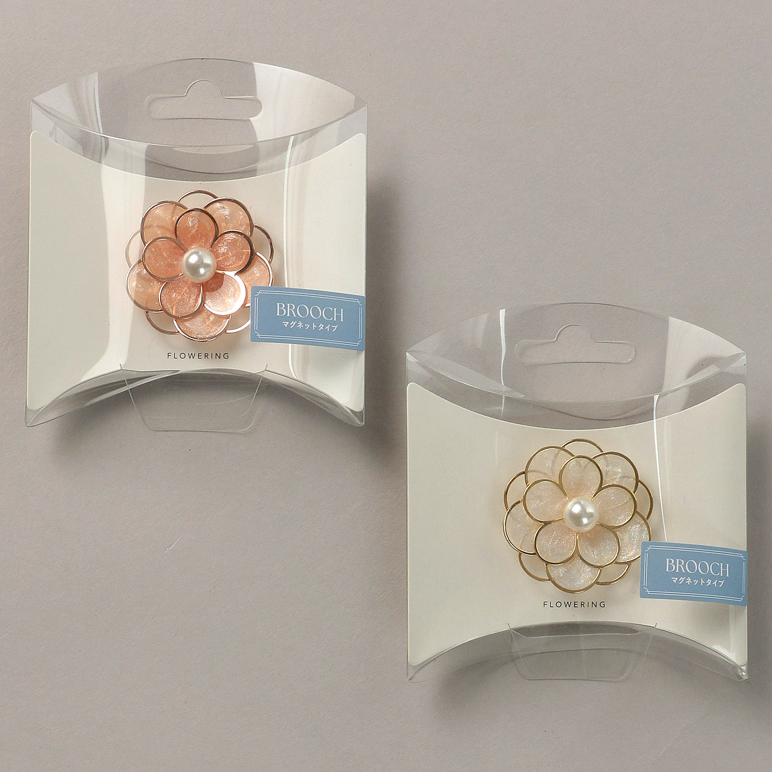 フラワーマグネットブローチ
