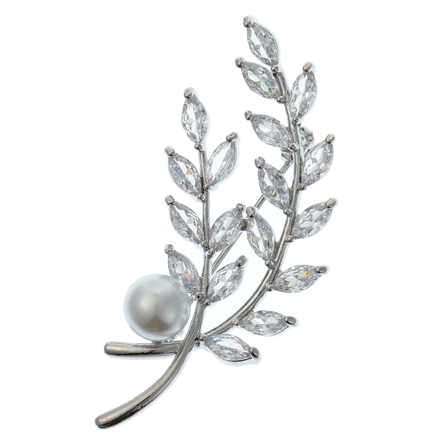 パールリーフブローチ