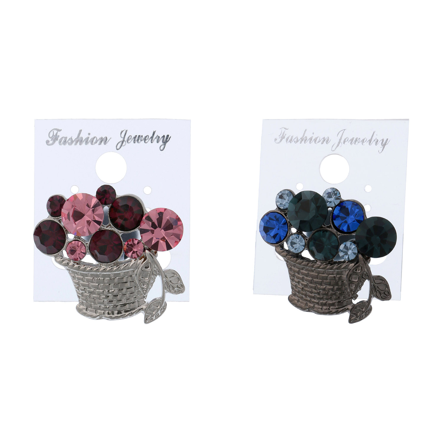 フラワーバスケットタックピン