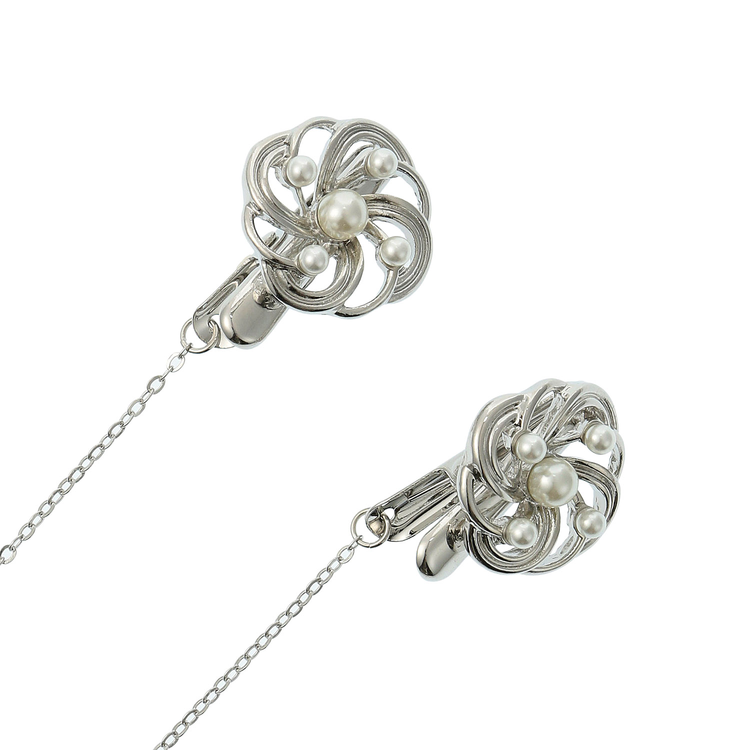 マルチパールフラワーハットクリップ - 画像3