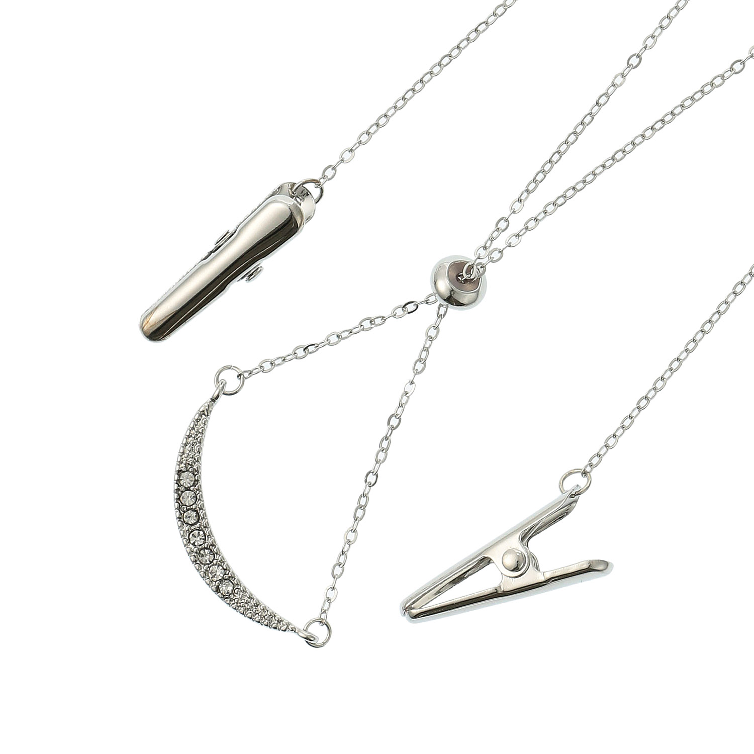 メタルラインストーンハットクリップ - 画像3