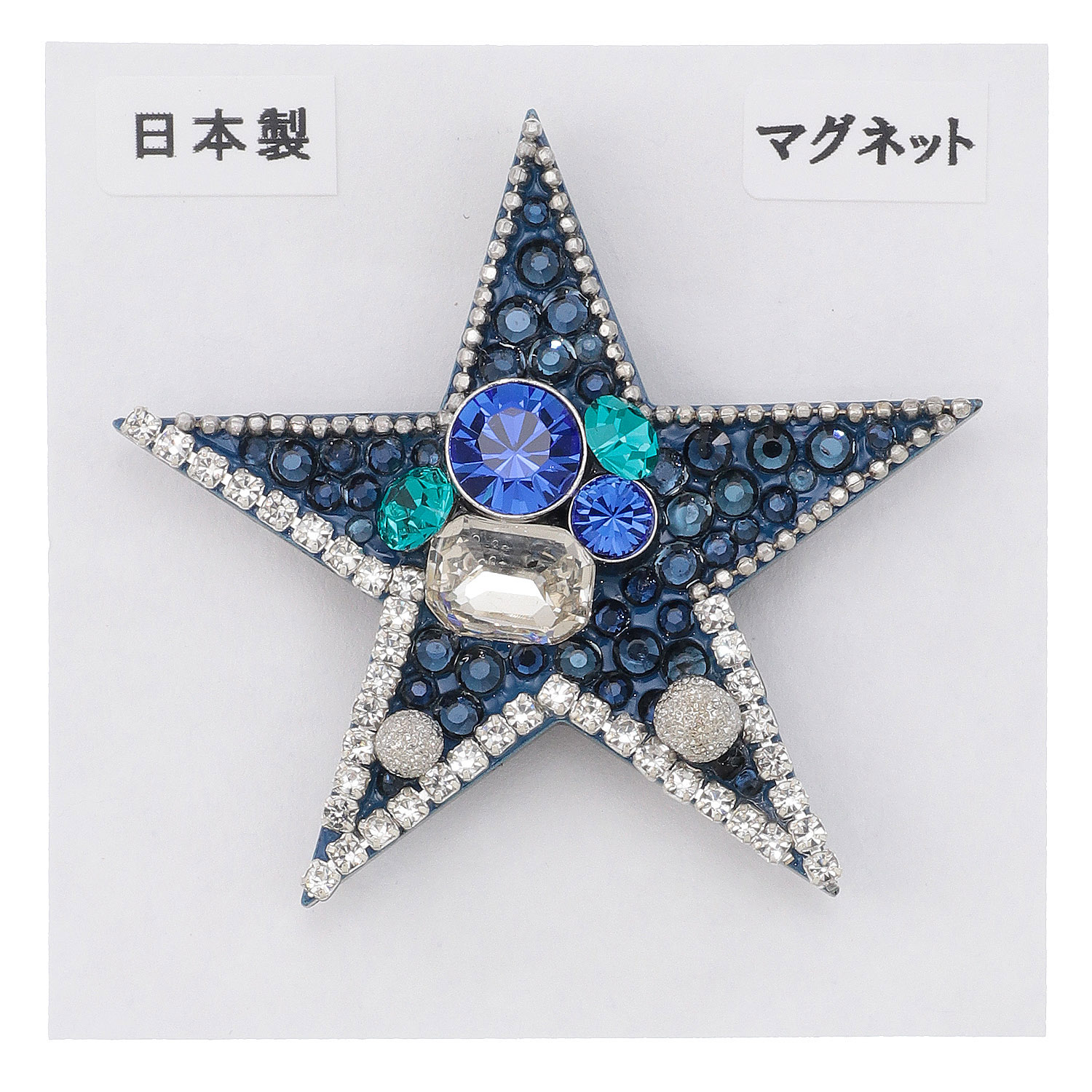 星ビジューマグネットブローチ - 画像3
