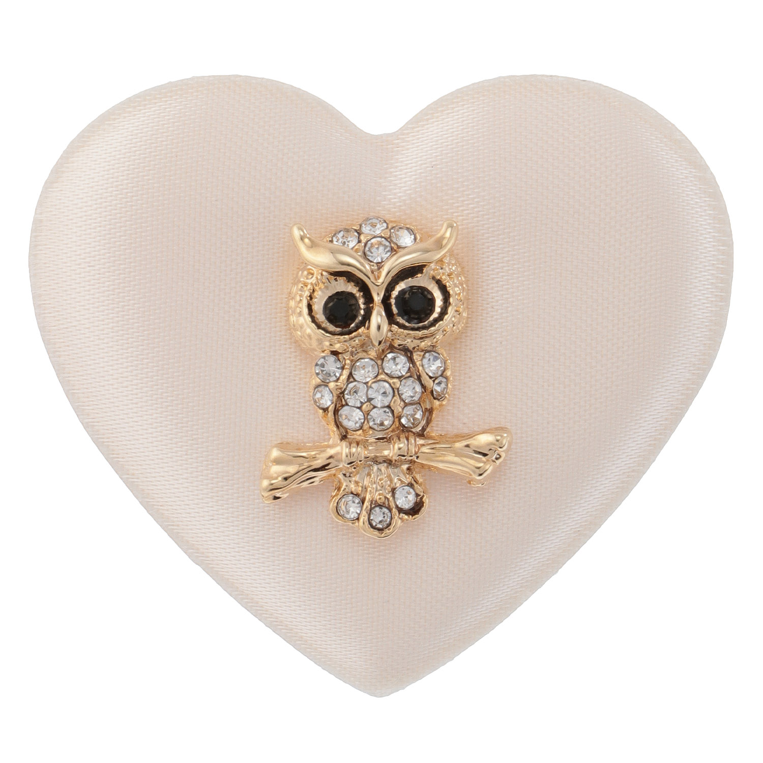 枝ふくろうピンブローチ - 画像3