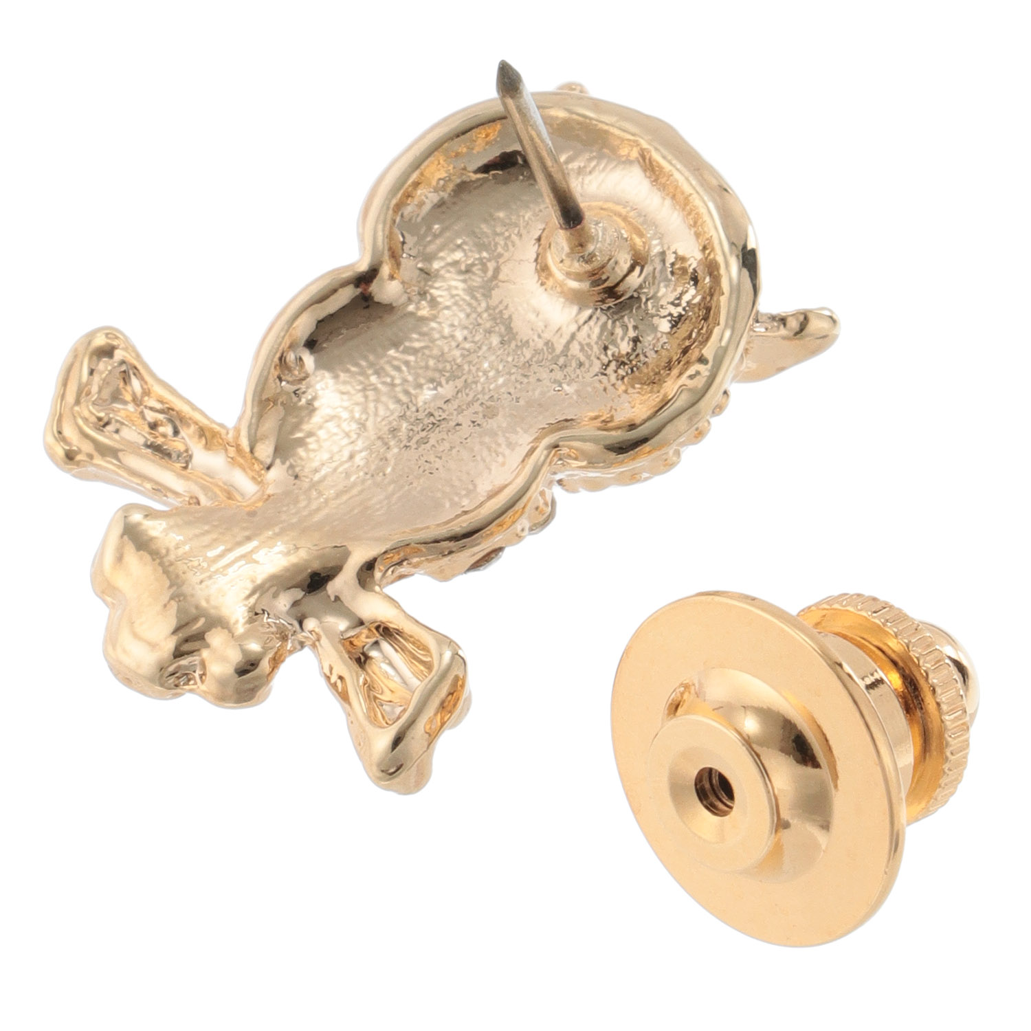 枝ふくろうピンブローチ - 画像4