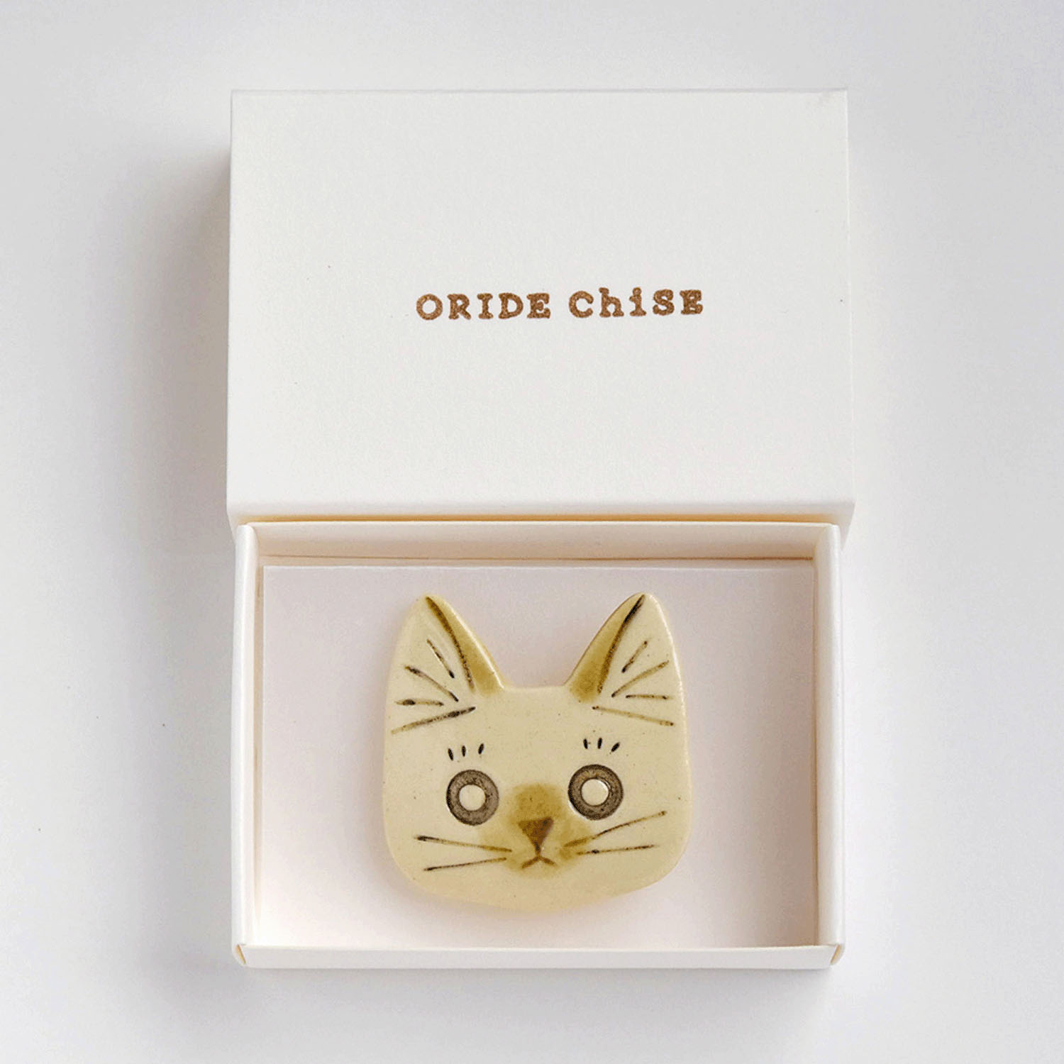 ORIDE ChiSE（おりでちせ）陶製ブローチ 猫 - 画像11