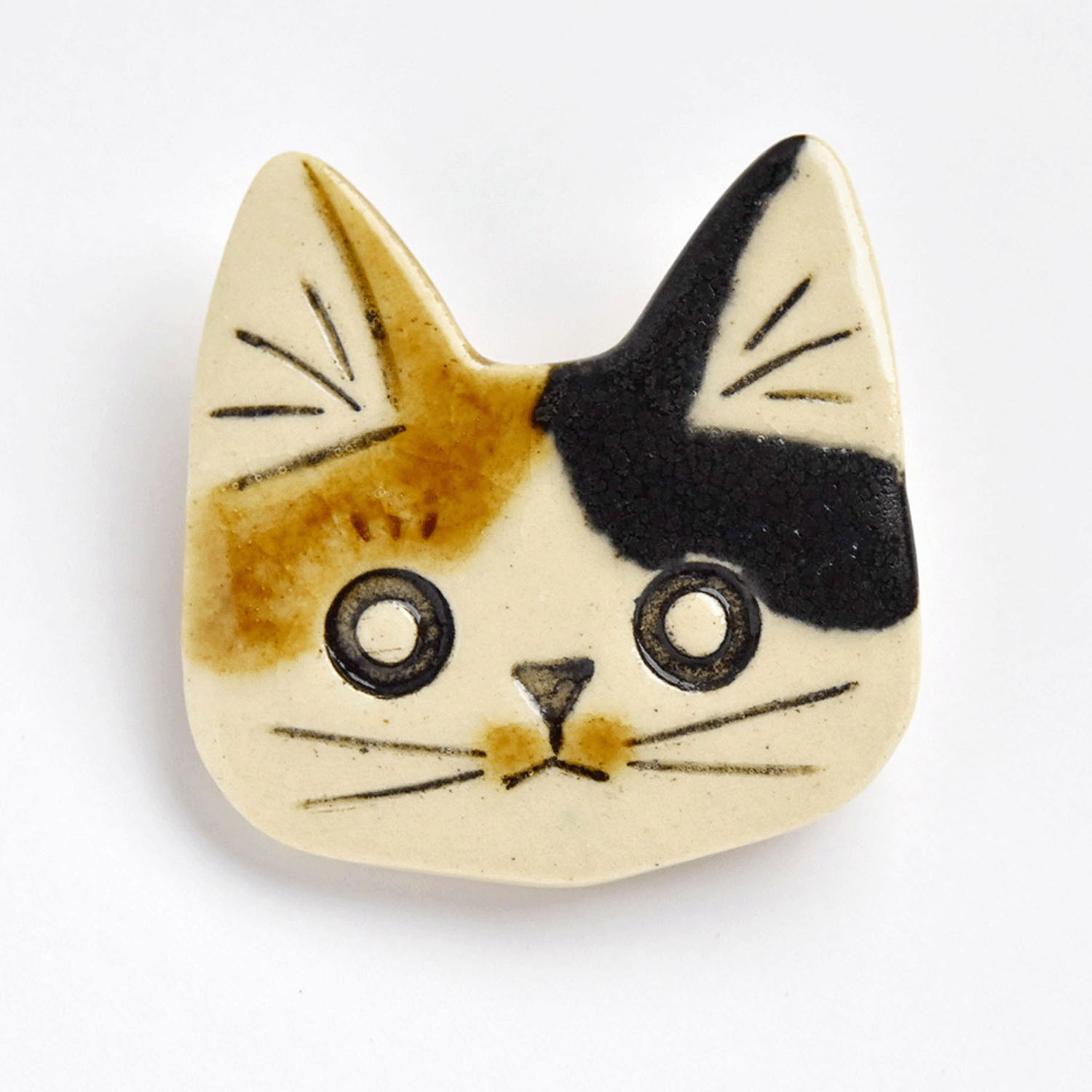 ORIDE ChiSE（おりでちせ）陶製ブローチ 猫 - 画像6