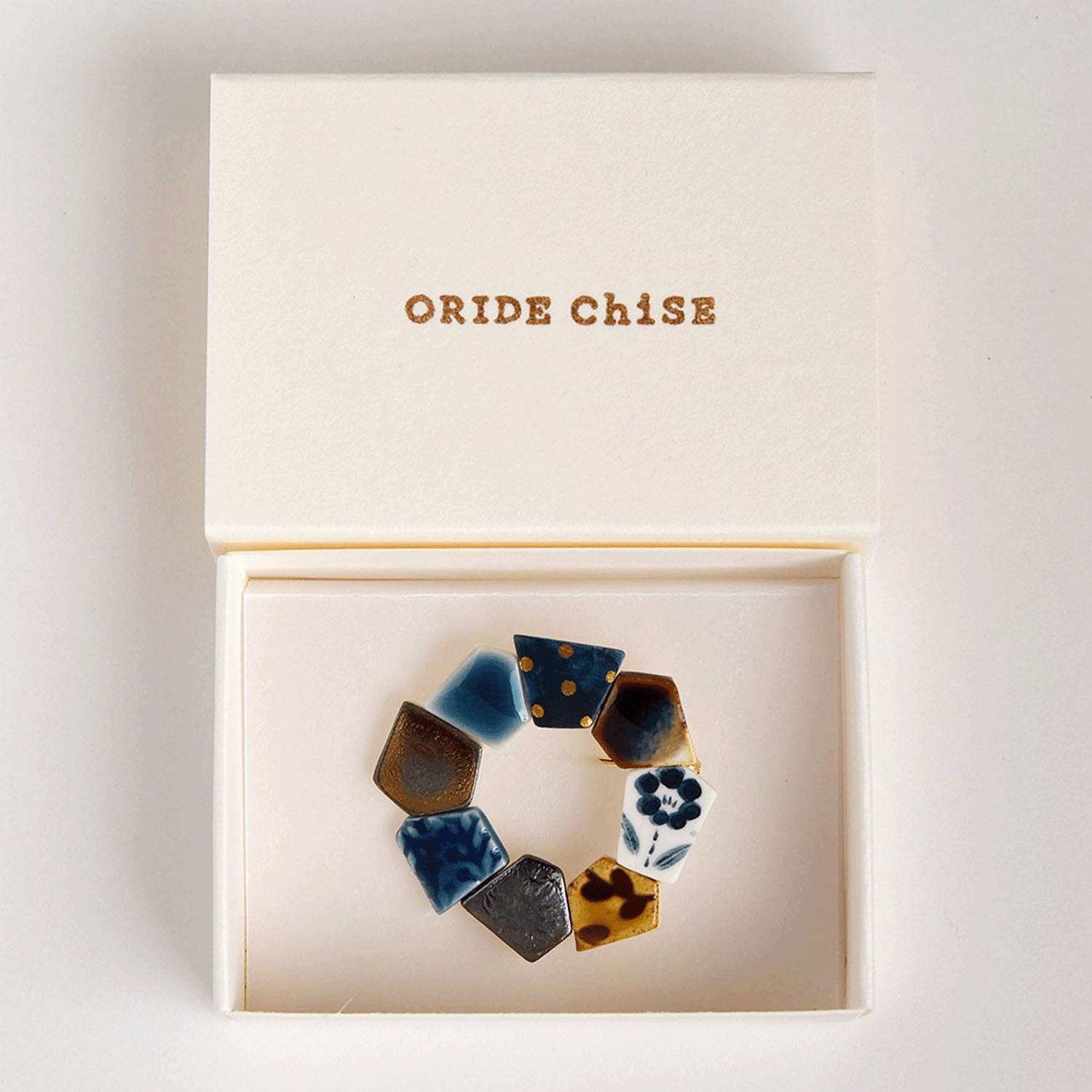 ORIDE ChiSE（おりでちせ）陶製ブローチ サークル型 - 画像12