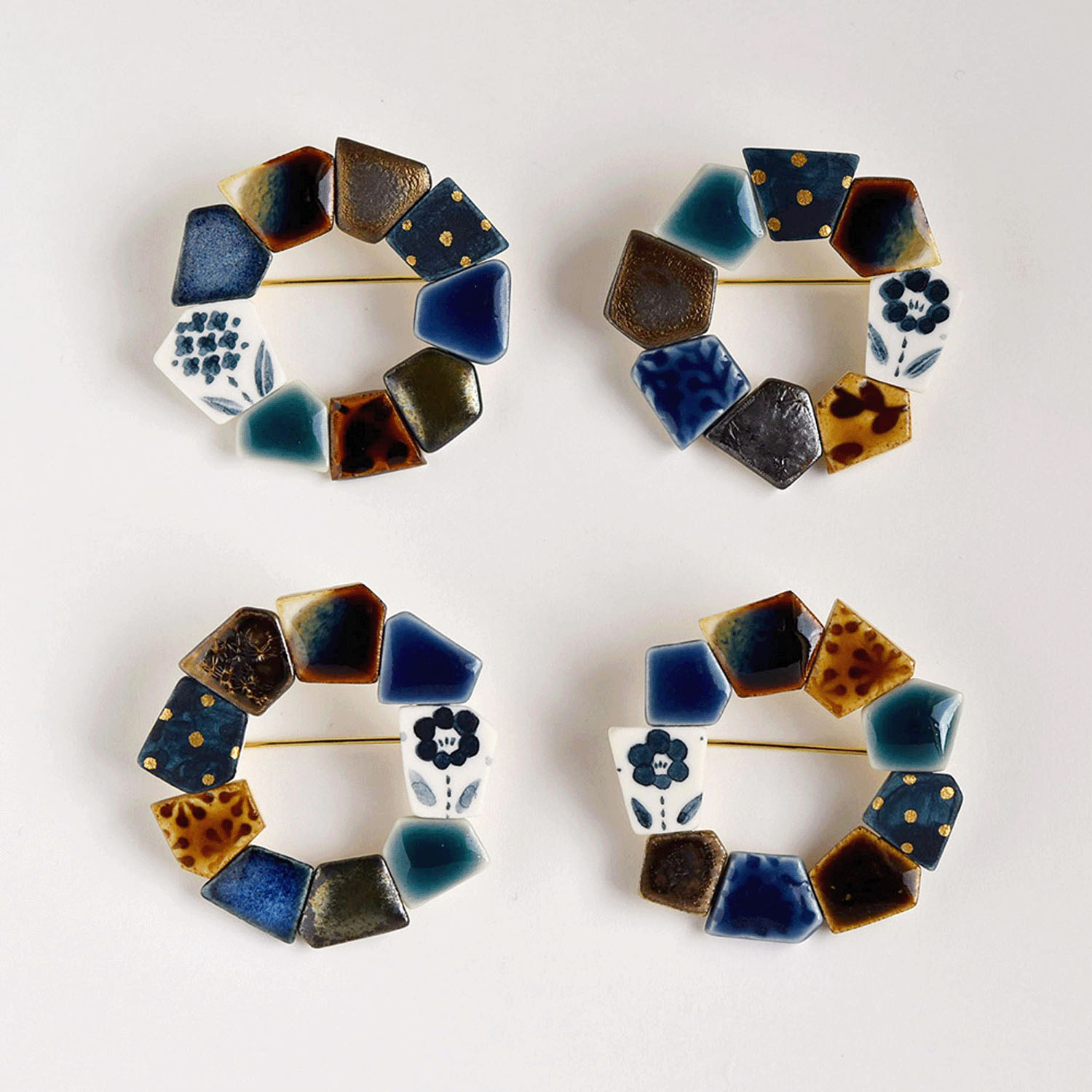 ORIDE ChiSE（おりでちせ）陶製ブローチ サークル型 - 画像13