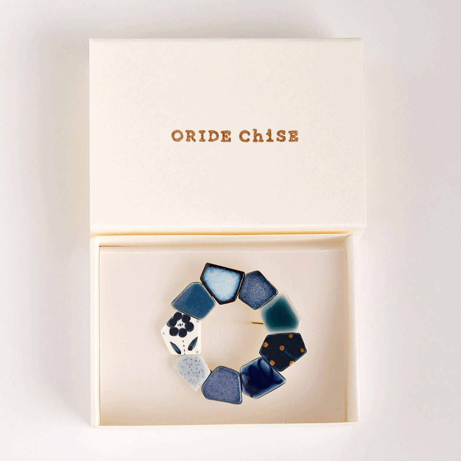 ORIDE ChiSE（おりでちせ）陶製ブローチ サークル型 - 画像3