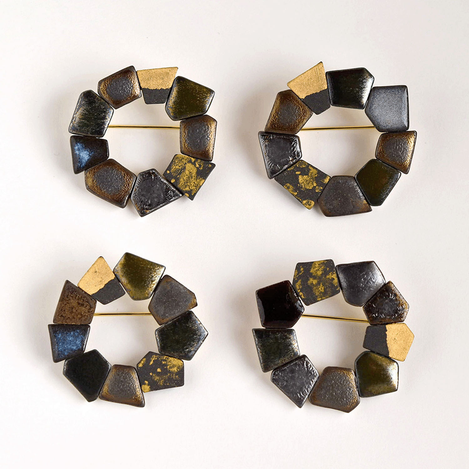 ORIDE ChiSE（おりでちせ）陶製ブローチ サークル型 - 画像7