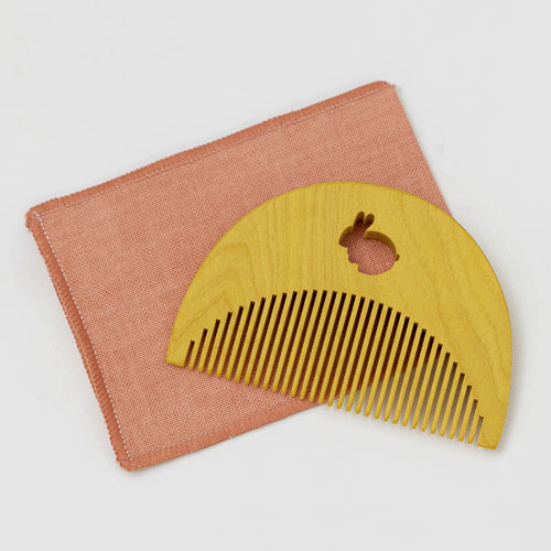 Natural Friends つげのくし うさぎ - 画像5