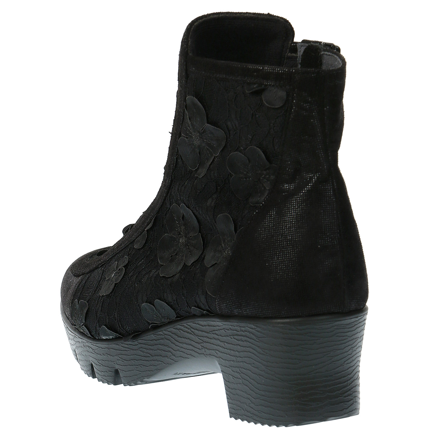 INVINA 花柄レースショートブーツ 81222 - 画像3