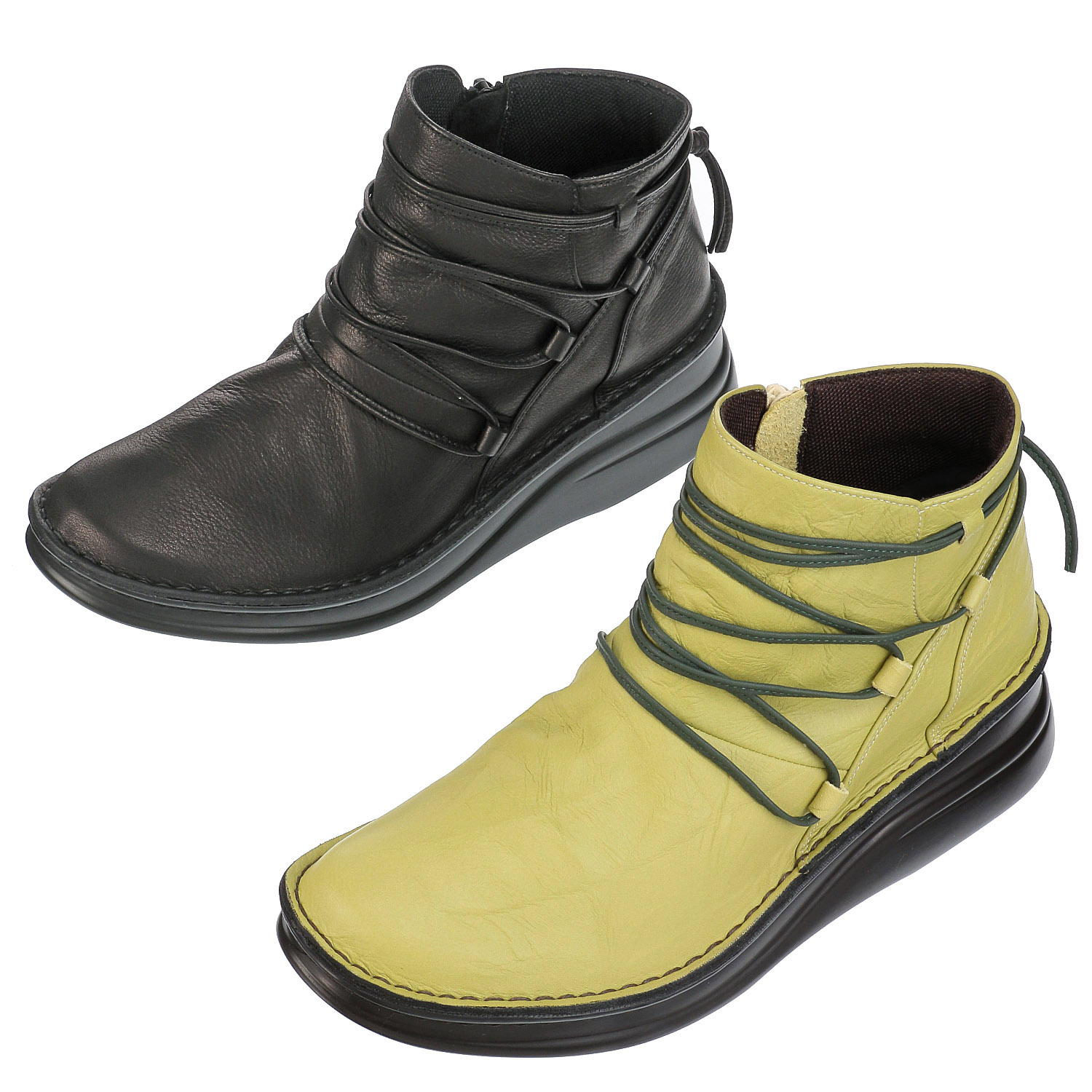 Puts レースアップ風ブーツ7037