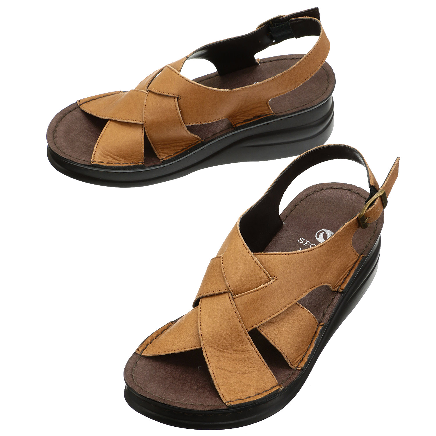 SPORTS NINE レザーサンダル 6975