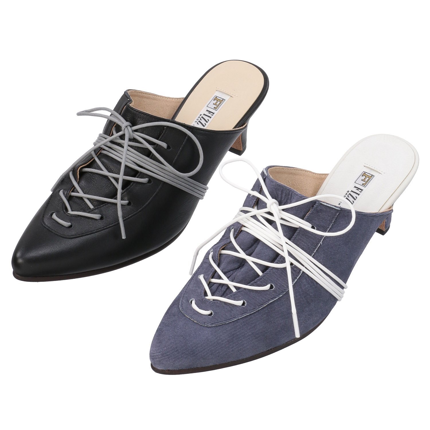 FIZZ REEN 編み上げミュール 1875 - 画像1