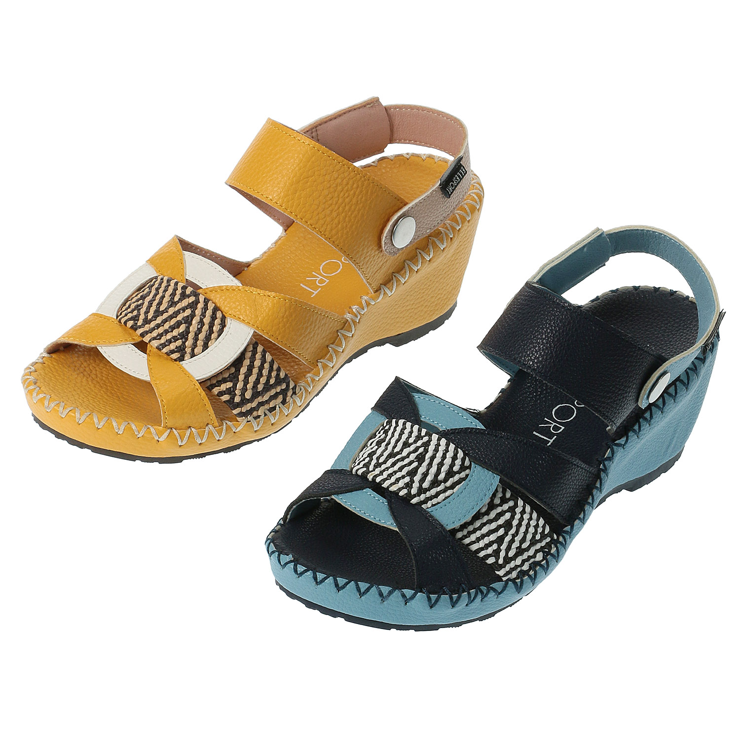 ELLE SPORT 2WAYウェッジサンダル ESP12742