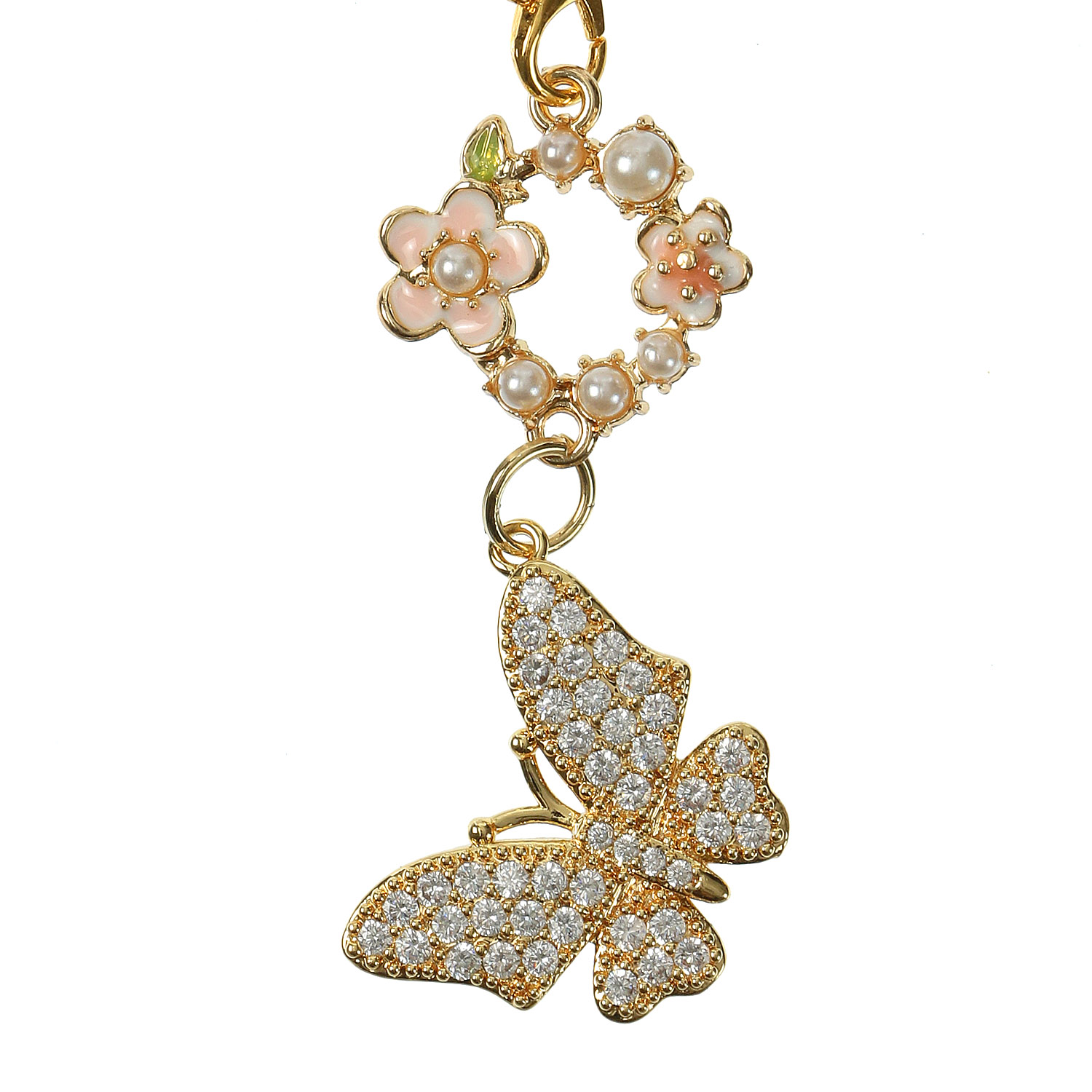 エポパールリース蝶々ストラップ - 画像2