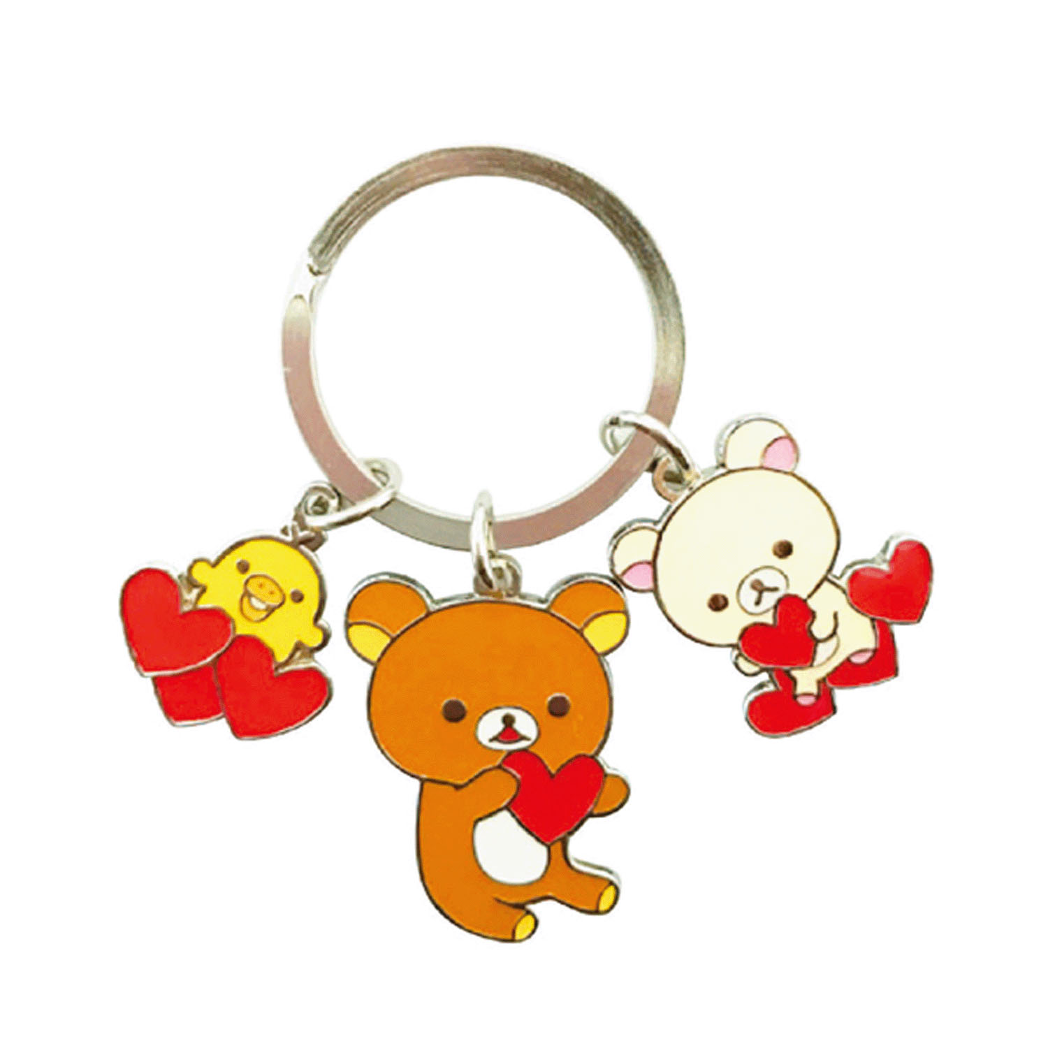 リラックマ 3連メタルキーホルダー - 画像2