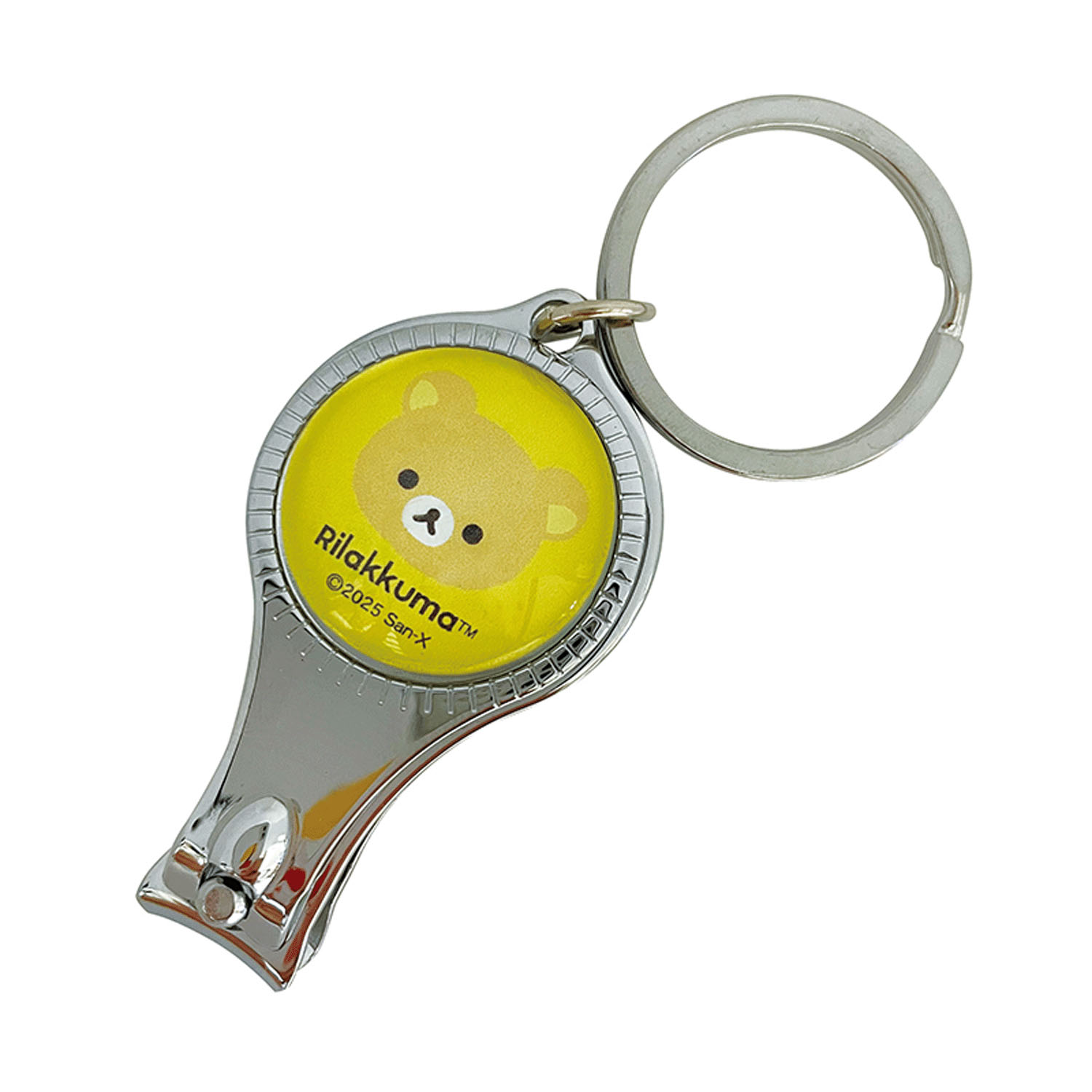 リラックマ ガラス爪切りキーホルダー - 画像1