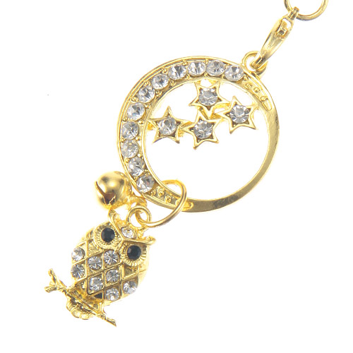 黄金三日月梟ストラップ - 画像1