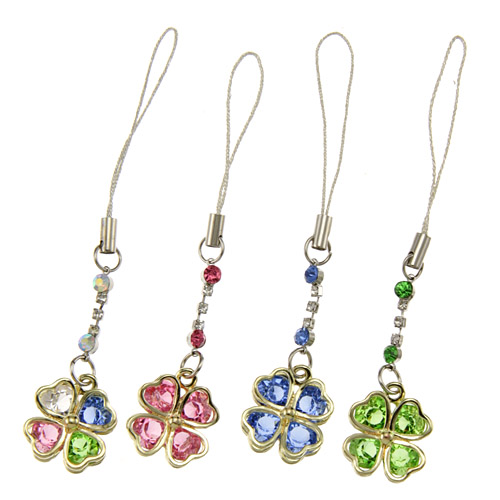 クリスタル 四葉レーンストラップ