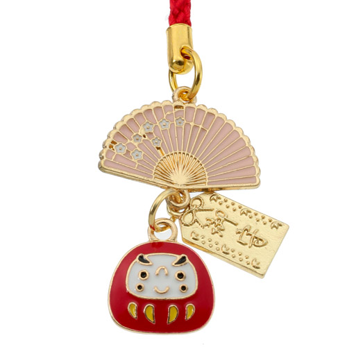 扇子福だるま根付 - 画像3