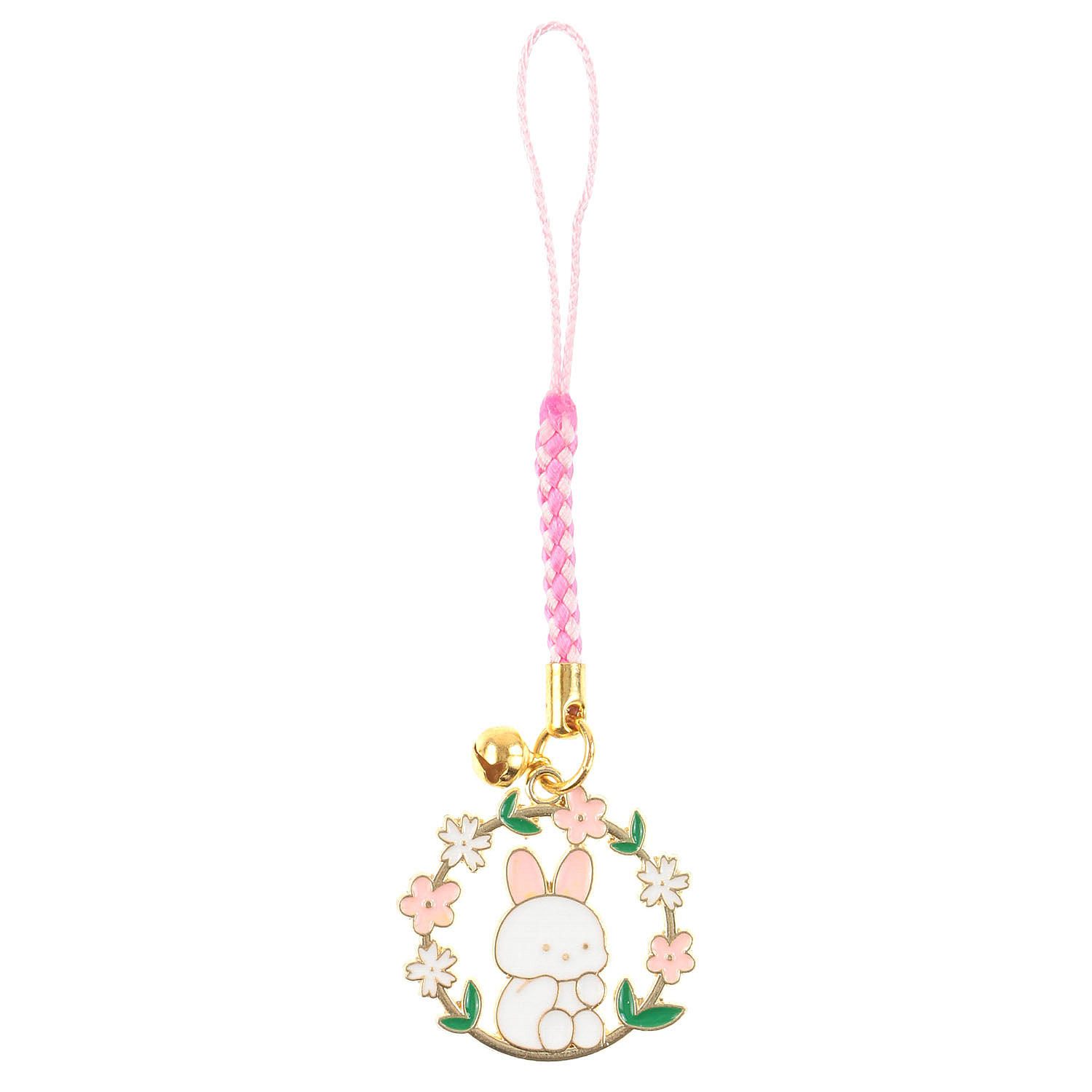 うさぎ桜リース根付 - 画像2