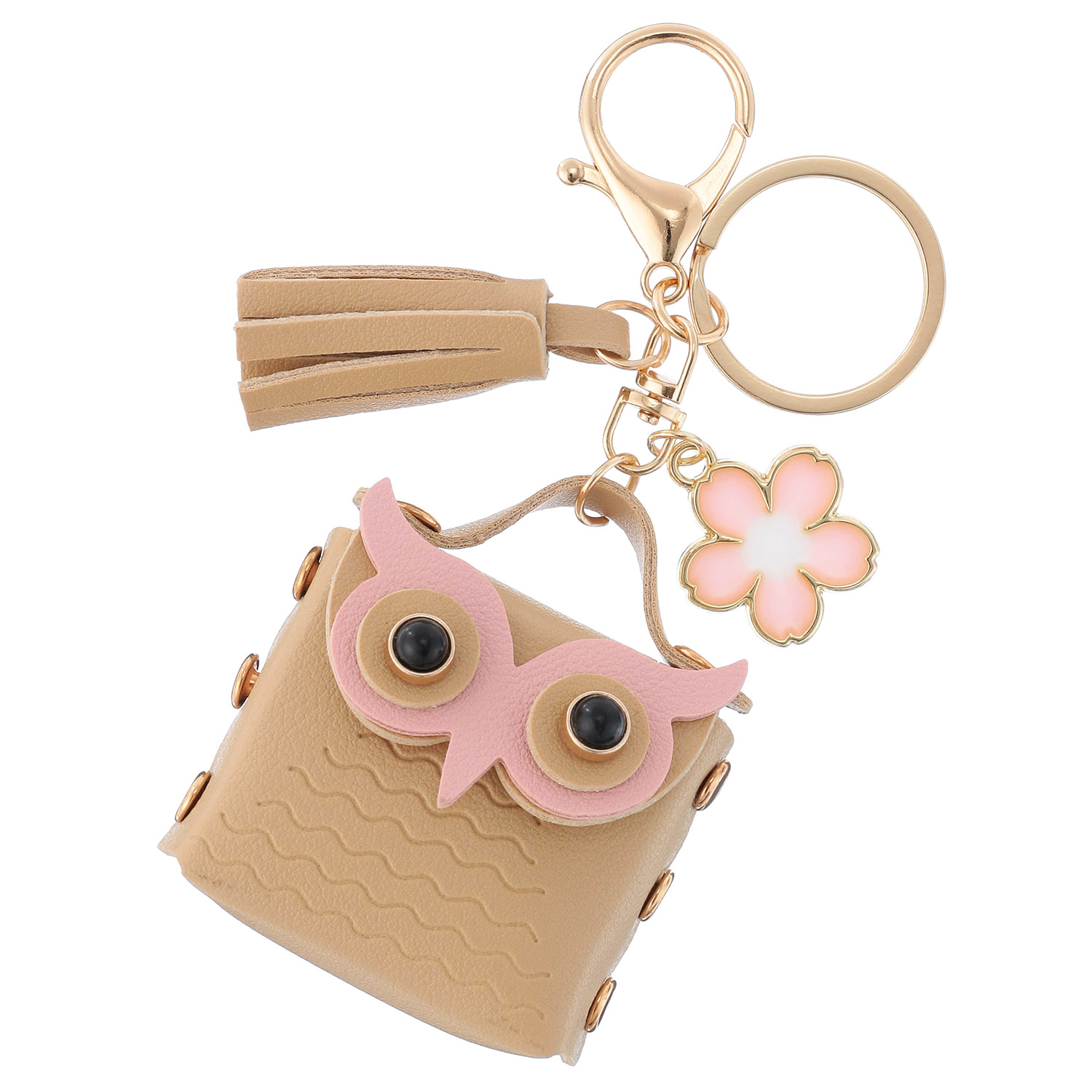 桜ふくろうプチポーチキーホルダ－ - 画像3