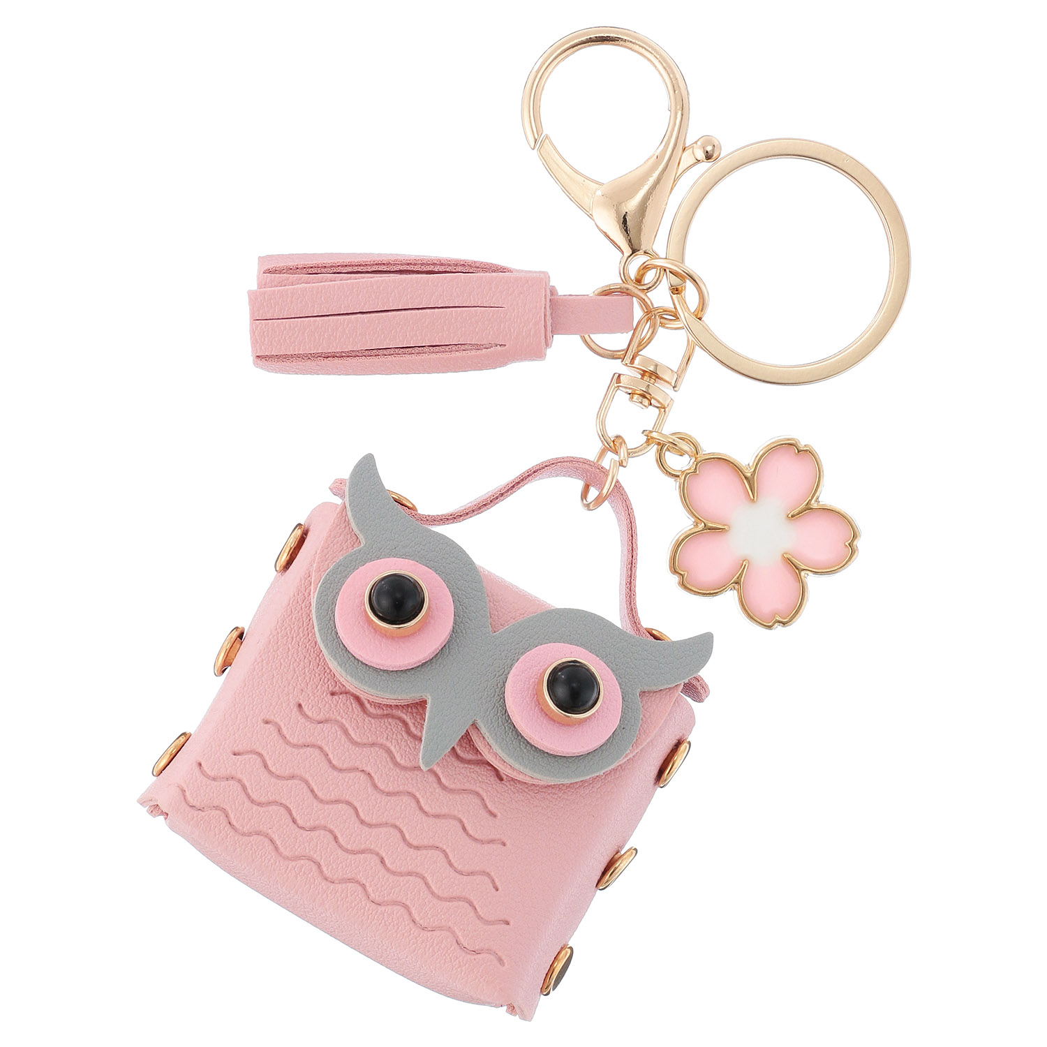 桜ふくろうプチポーチキーホルダ－ - 画像4