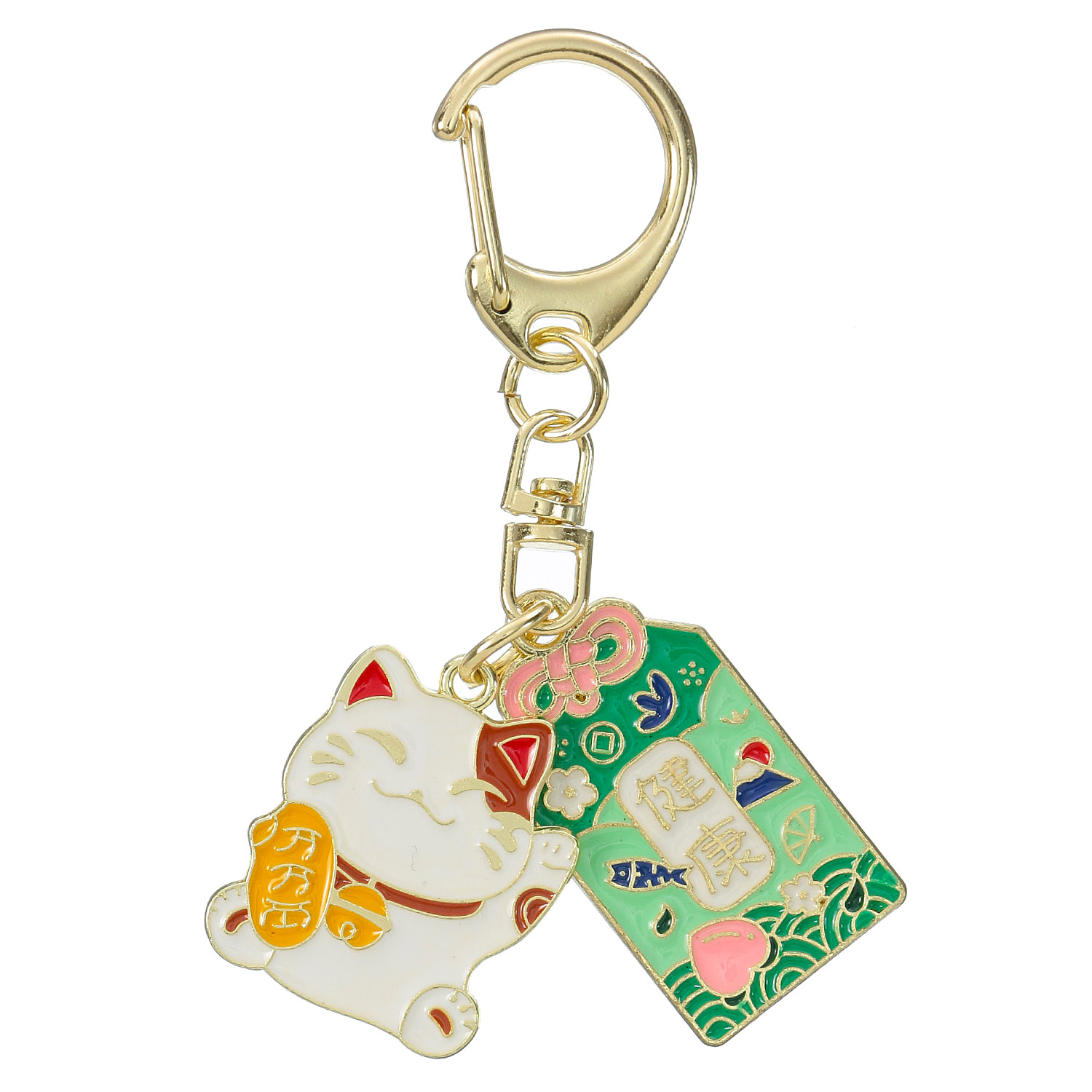 御守りキャストキーホルダー 招き猫