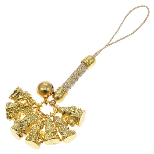 金の七福神根付