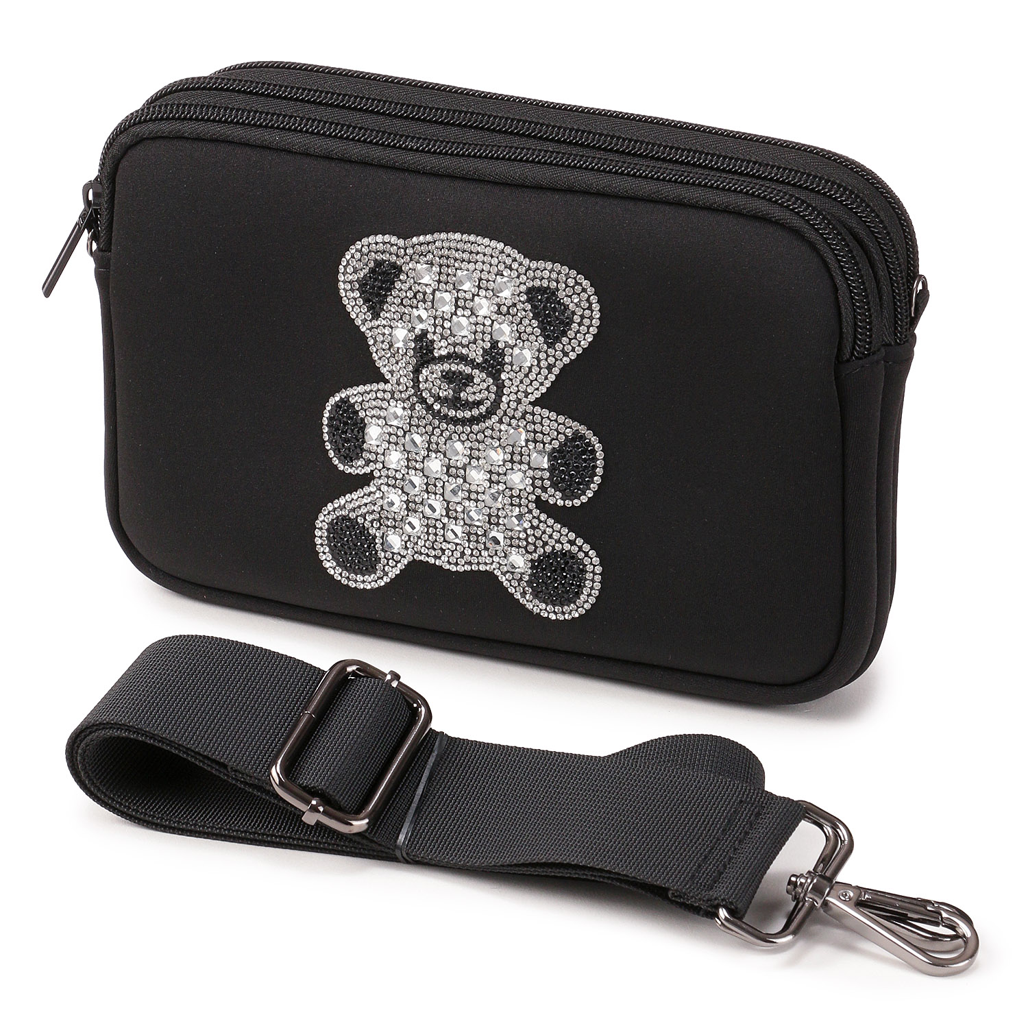 デコレーション3ファスナーポシェット - 画像2