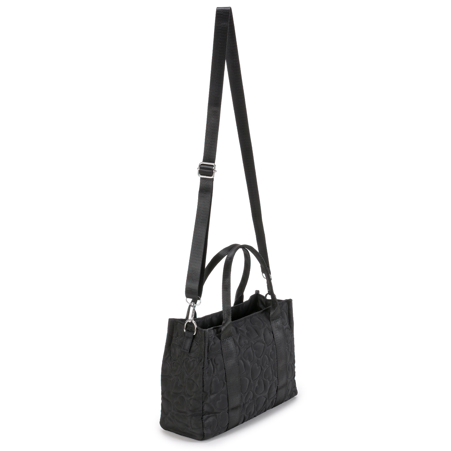 デコレーションハートキルティング2WAYバッグ - 画像3