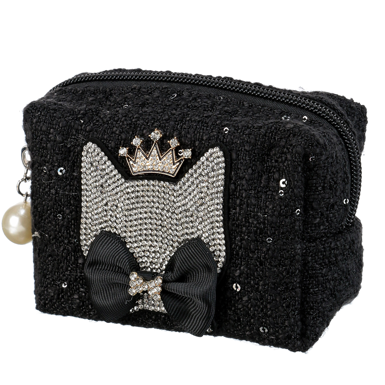 デコレーションツイードポーチM - 画像3